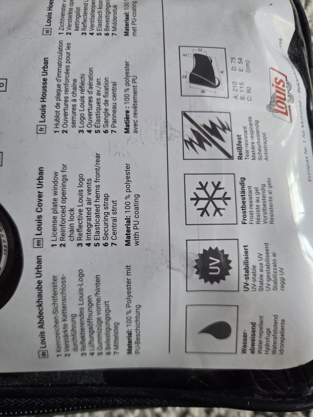 Moto Cover: Motorrad-Abdeckhaube – Neu und originalverpackt aus Nürensdorf von KimitheKing 1